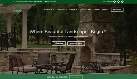 Botanical Landscapes website screenshot